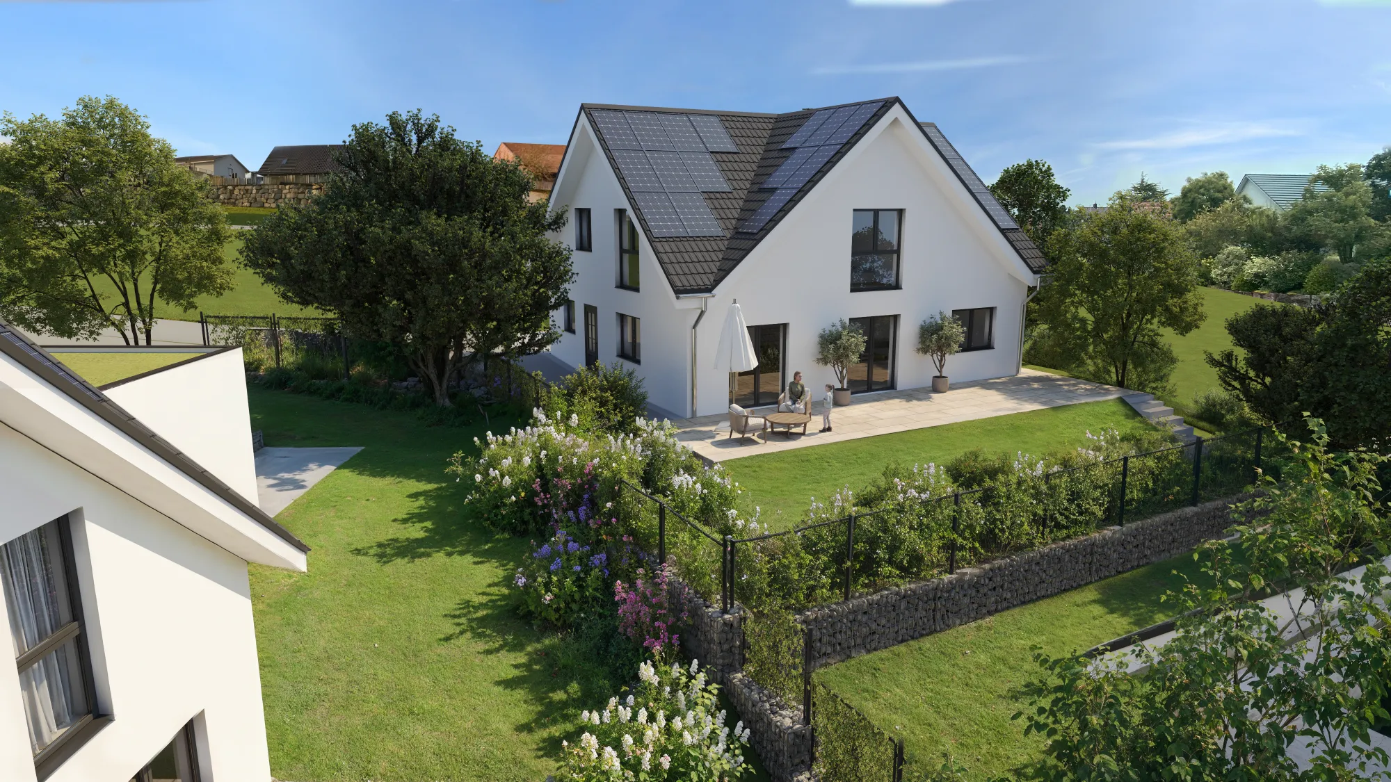 Einfamilienhaus mit Garten und Terrasse